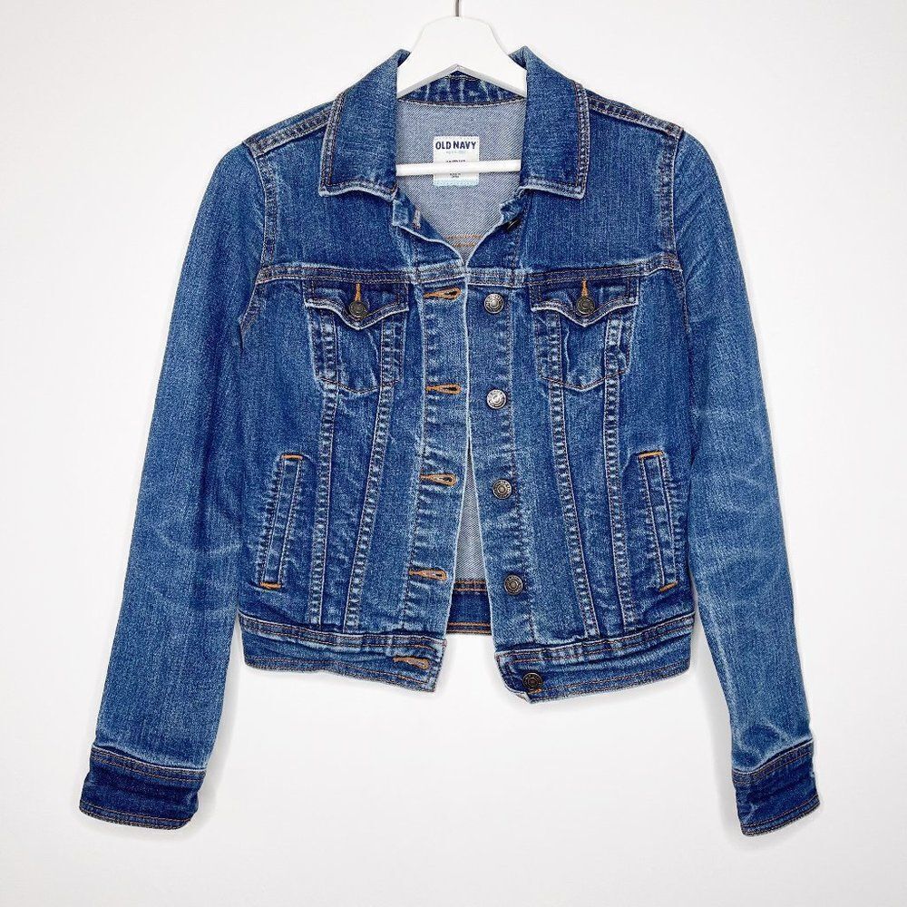 OLD NAVY Dark Wash Denim Jacket 